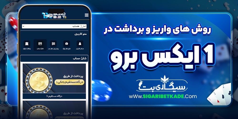 روش های واریز و برداشت در 1ایکس برو